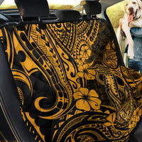 Hawaii Fish Hook Back Car Seat Cover Polynesian Pattern Gold Version - Wonder Print Shop