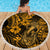 Hawaii Fish Hook Beach Blanket Polynesian Pattern Gold Version - Wonder Print Shop