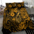 Hawaii Fish Hook Bedding Set Polynesian Pattern Gold Version - Wonder Print Shop