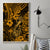 Hawaii Fish Hook Canvas Wall Art Polynesian Pattern Gold Version - Wonder Print Shop