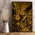 Hawaii Fish Hook Canvas Wall Art Polynesian Pattern Gold Version - Wonder Print Shop