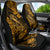 Hawaii Fish Hook Car Seat Cover Polynesian Pattern Gold Version - Wonder Print Shop