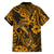 Hawaii Fish Hook Hawaiian Shirt Polynesian Pattern Gold Version - Wonder Print Shop