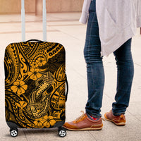 Hawaii Fish Hook Luggage Cover Polynesian Pattern Gold Version - Wonder Print Shop