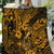 Hawaii Fish Hook Quilt Polynesian Pattern Gold Version - Wonder Print Shop