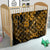 Hawaii Fish Hook Quilt Polynesian Pattern Gold Version - Wonder Print Shop