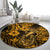 hawaii-fish-hook-round-carpet-polynesian-pattern-gold-version