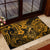 Hawaii Fish Hook Rubber Doormat Polynesian Pattern Gold Version - Wonder Print Shop