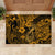 Hawaii Fish Hook Rubber Doormat Polynesian Pattern Gold Version - Wonder Print Shop