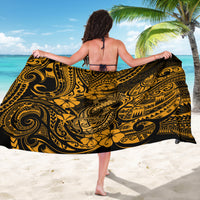 Hawaii Fish Hook Sarong Polynesian Pattern Gold Version - Wonder Print Shop