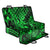 Hawaii Fish Hook Back Car Seat Cover Polynesian Pattern Green Version - Wonder Print Shop