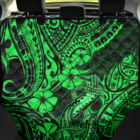 Hawaii Fish Hook Back Car Seat Cover Polynesian Pattern Green Version - Wonder Print Shop