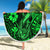 Hawaii Fish Hook Beach Blanket Polynesian Pattern Green Version - Wonder Print Shop