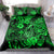 Hawaii Fish Hook Bedding Set Polynesian Pattern Green Version - Wonder Print Shop