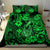 Hawaii Fish Hook Bedding Set Polynesian Pattern Green Version - Wonder Print Shop