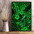 Hawaii Fish Hook Canvas Wall Art Polynesian Pattern Green Version - Wonder Print Shop