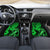 Hawaii Fish Hook Car Mats Polynesian Pattern Green Version - Wonder Print Shop