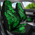 Hawaii Fish Hook Car Seat Cover Polynesian Pattern Green Version - Wonder Print Shop