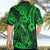Hawaii Fish Hook Hawaiian Shirt Polynesian Pattern Green Version - Wonder Print Shop
