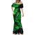 Hawaii Fish Hook Mermaid Dress Polynesian Pattern Green Version - Wonder Print Shop