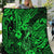 Hawaii Fish Hook Quilt Polynesian Pattern Green Version - Wonder Print Shop