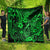 Hawaii Fish Hook Quilt Polynesian Pattern Green Version - Wonder Print Shop