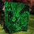 Hawaii Fish Hook Quilt Polynesian Pattern Green Version - Wonder Print Shop