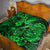 Hawaii Fish Hook Quilt Polynesian Pattern Green Version - Wonder Print Shop