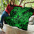Hawaii Fish Hook Quilt Polynesian Pattern Green Version - Wonder Print Shop