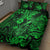 Hawaii Fish Hook Quilt Bed Set Polynesian Pattern Green Version - Wonder Print Shop