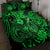 Hawaii Fish Hook Quilt Bed Set Polynesian Pattern Green Version - Wonder Print Shop