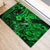 Hawaii Fish Hook Rubber Doormat Polynesian Pattern Green Version - Wonder Print Shop