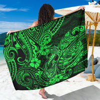 Hawaii Fish Hook Sarong Polynesian Pattern Green Version - Wonder Print Shop
