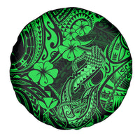 Hawaii Fish Hook Spare Tire Cover Polynesian Pattern Green Version - Wonder Print Shop