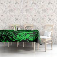Hawaii Fish Hook Tablecloth Polynesian Pattern Green Version - Wonder Print Shop