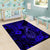 Hawaii Fish Hook Area Rug Polynesian Pattern Navy Blue Version - Wonder Print Shop