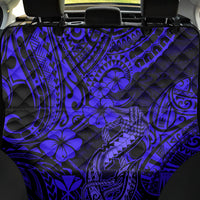 Hawaii Fish Hook Back Car Seat Cover Polynesian Pattern Navy Blue Version - Wonder Print Shop