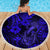 Hawaii Fish Hook Beach Blanket Polynesian Pattern Navy Blue Version - Wonder Print Shop