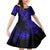 Hawaii Fish Hook Family Matching Mermaid Dress and Hawaiian Shirt Polynesian Pattern Navy Blue Version - Wonder Print Shop