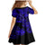 Hawaii Fish Hook Family Matching Mermaid Dress and Hawaiian Shirt Polynesian Pattern Navy Blue Version - Wonder Print Shop