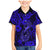 Hawaii Fish Hook Family Matching Mermaid Dress and Hawaiian Shirt Polynesian Pattern Navy Blue Version - Wonder Print Shop