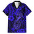 Hawaii Fish Hook Hawaiian Shirt Polynesian Pattern Navy Blue Version - Wonder Print Shop