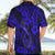 Hawaii Fish Hook Hawaiian Shirt Polynesian Pattern Navy Blue Version - Wonder Print Shop
