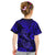 Hawaii Fish Hook Kid T Shirt Polynesian Pattern Navy Blue Version - Wonder Print Shop