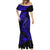 Hawaii Fish Hook Mermaid Dress Polynesian Pattern Navy Blue Version - Wonder Print Shop