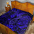 Hawaii Fish Hook Quilt Polynesian Pattern Navy Blue Version - Wonder Print Shop