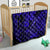 Hawaii Fish Hook Quilt Polynesian Pattern Navy Blue Version - Wonder Print Shop