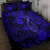 Hawaii Fish Hook Quilt Bed Set Polynesian Pattern Navy Blue Version - Wonder Print Shop