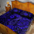 Hawaii Fish Hook Quilt Bed Set Polynesian Pattern Navy Blue Version - Wonder Print Shop