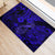Hawaii Fish Hook Rubber Doormat Polynesian Pattern Navy Blue Version - Wonder Print Shop